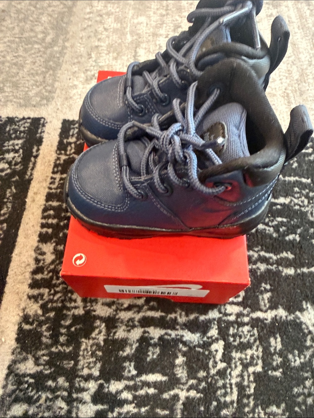 Nike ACG Kids Dark Blue High-Top Boots